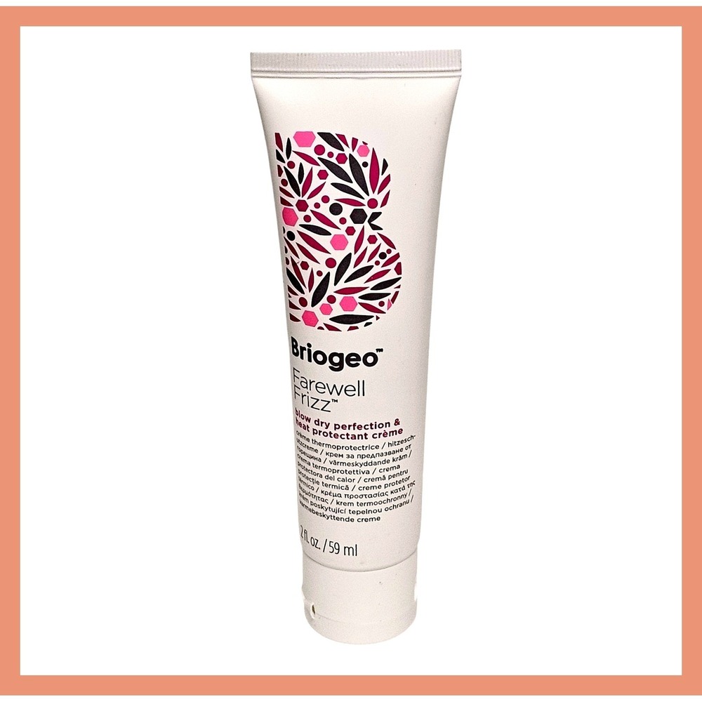 Briogeo Farewell Frizz Blow Dry Perfection Heat Protectant CREME 2 fl.oz Sealed